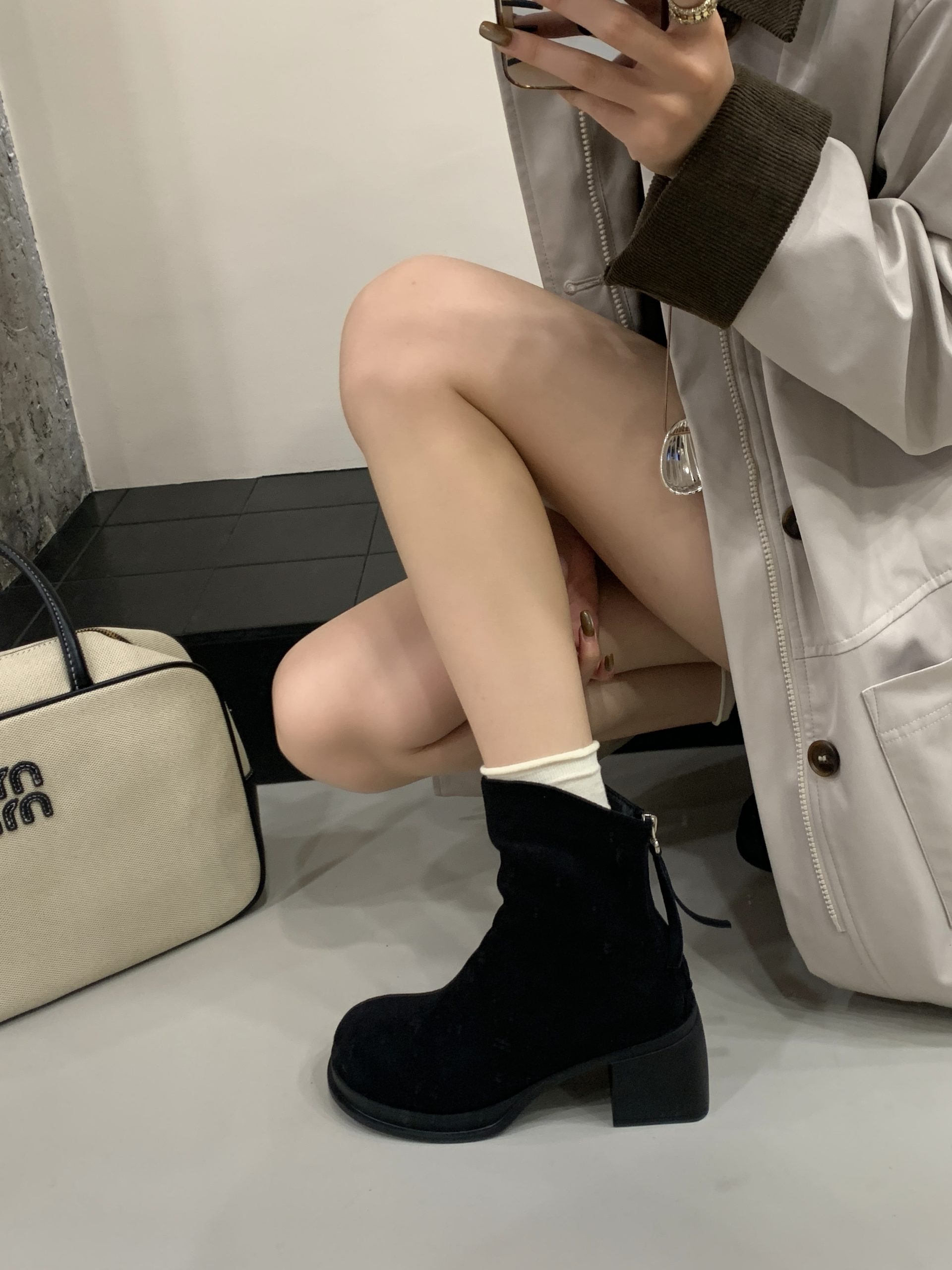 2025 New Two-Way Wear Chunky High Heel Thick Sole Boots 35-42 - Image 3